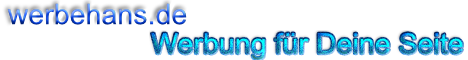 Werbung für Deine Seite Werbung für Deine Seite